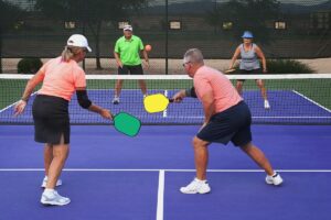 Playing pickleball can be lots of fun!