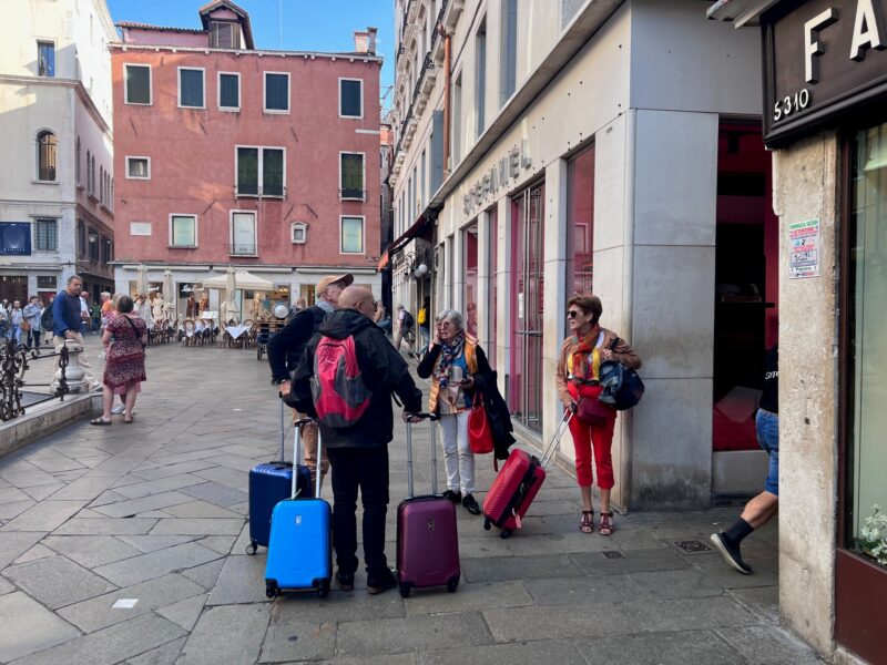 Mobility challenges can be lessened by not trying to roll your suitcases from train station to hotel through uneven streets.